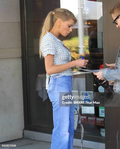 Charlotte McKinney is seen on June 1, 2018 in Los Angeles, California.