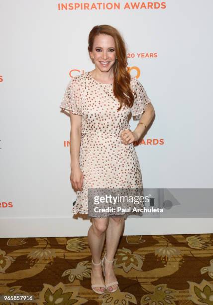 Actress Amy Davidson attends Step Up's 14th Annual Inspiration Awards at the Beverly Wilshire Four Seasons Hotel on June 1, 2018 in Beverly Hills,...
