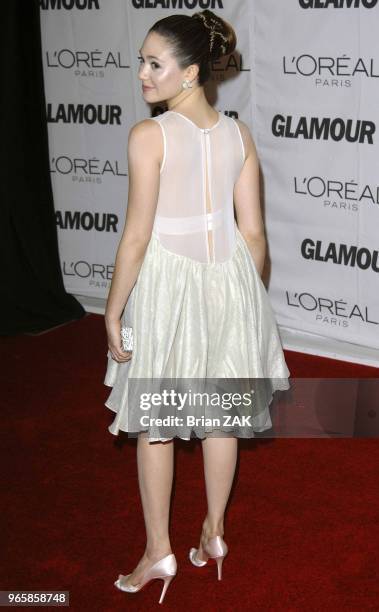 Emmy Rossum arrives to Glamour Magazine 2006 Women Of The Year Awards held at Carnegie Hall, New York City BRIAN ZAK.