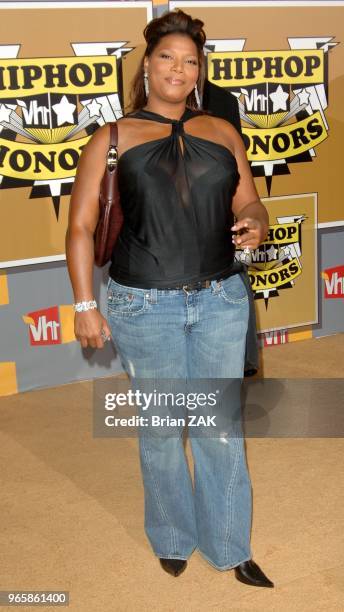 Queen Latifah arrives to the 2005 VH1 Hip Hop Honors held at the Hammerstein Ballroom, New York City BRIAN ZAK.