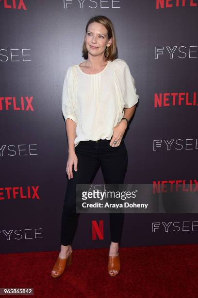 Anna Torv attends Netflix's 'Mindhunter' FYC Event at Netflix FYSEE at Raleigh Studios on June 1, 2018 in Los Angeles, California.