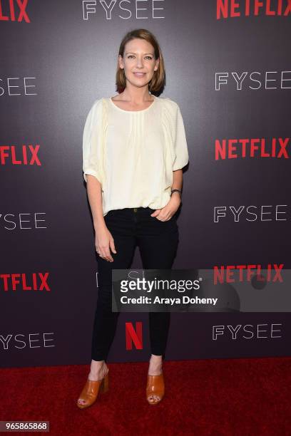 Anna Torv attends Netflix's 'Mindhunter' FYC Event at Netflix FYSEE at Raleigh Studios on June 1, 2018 in Los Angeles, California.