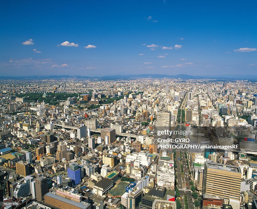 Nagoya seen from JR central tower,  Nakamura-ku,  Nagoya,  Aichi Prefecture,  Japan