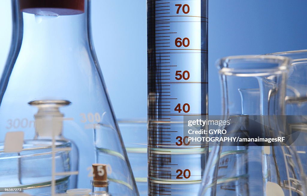 Laboratory beakers and flasks