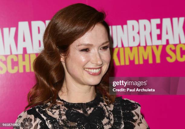 Actress Ellie Kemper attends Universal Television's FYC of the "Unbreakable Kimmy Schmidt" at UCB Sunset Theater on June 1, 2018 in Los Angeles,...