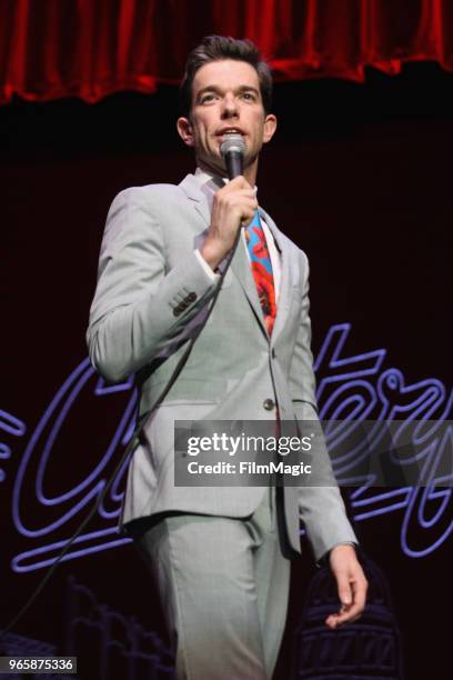 John Mulaney performs on the Bill Graham Stage during Clusterfest at Civic Center Plaza and The Bill Graham Civic Auditorium on June 1, 2018 in San...