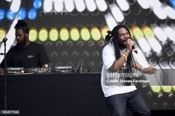Dram performs on stage at Day 1 of the 2018 Governors Ball Music Festival on June 1, 2018 in New York City.