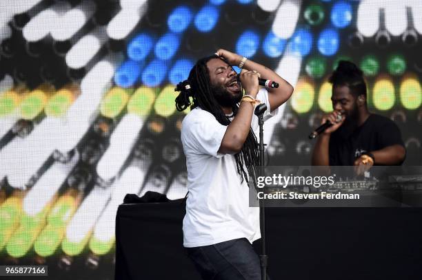 Dram performs on stage at Day 1 of the 2018 Governors Ball Music Festival on June 1, 2018 in New York City.