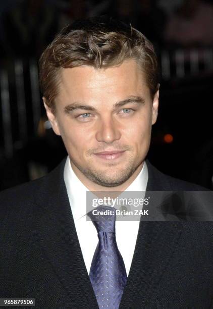 Leonardo DiCaprio arrives to the New York Premiere of "The Departed" held at the Ziegfeld Theater, New York City BRIAN ZAK.