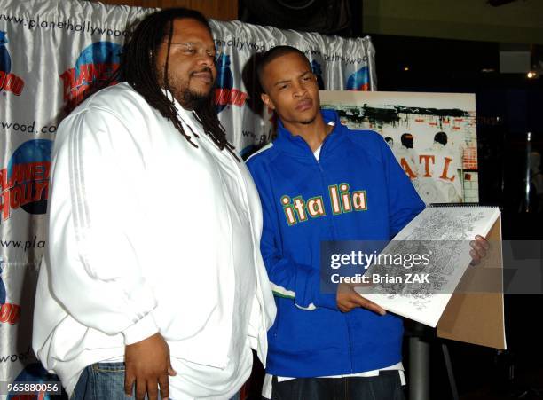 Tip "T.I." Harris Promotes His New Movie ATL at Planet Hollywood Times Square, New York City BRIAN ZAK.