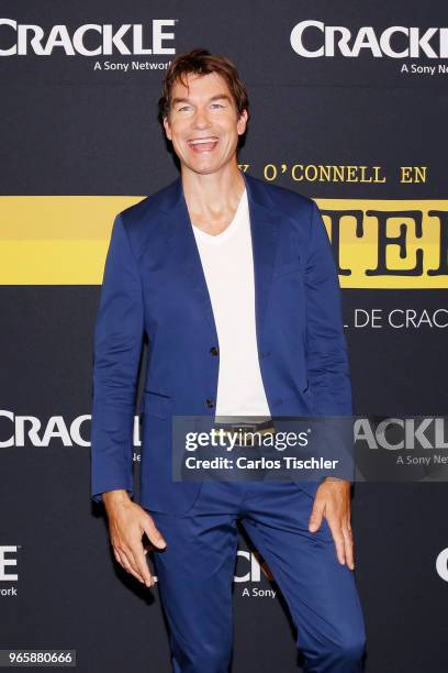 Actor Jerry O'Connell poses during a photocall to promote 'Carter' a new Crakle originals Tv Series at St. Regis Hotel on May 30, 2018 in Mexico...