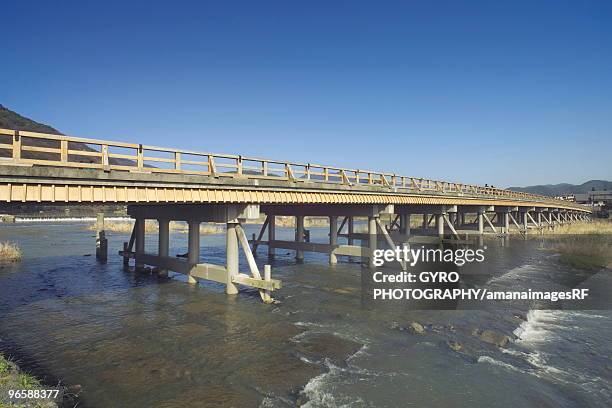 togetsukyo bridge,  kyoto,  japan - 渡月橋 ストックフォトと画像