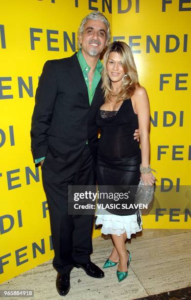 New York, NY - OCT. 29, 2005: Ric Pepino and guest attend the Fendi 80th Anniversary All Hallow's Eve party hosted by Karl Lagerfeld, in New York,...