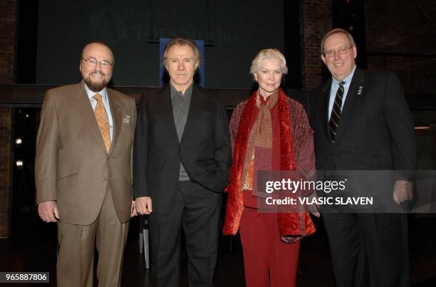 Inside the Actors Studio" host James Lipton, Actors Studio co-Presidents, actors Harvey Keitel and Ellen Burstyn and Pace University President David...