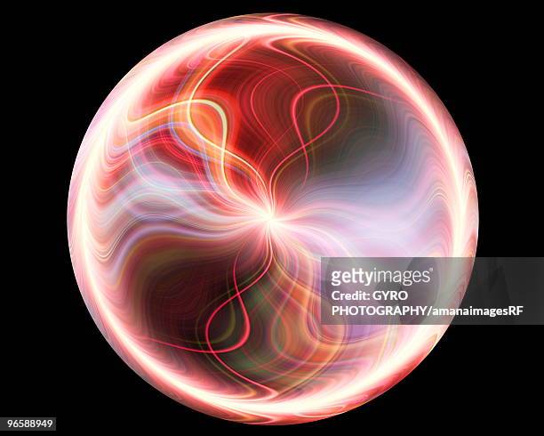 illustrazioni stock, clip art, cartoni animati e icone di tendenza di digitally generated image depicting a plasma ball - plasma ball
