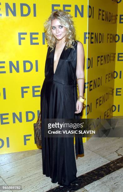 New York, NY - OCT. 29, 2005: Actress Ashley Olsen attends the Fendi 80th Anniversary All Hallow's Eve party hosted by Karl Lagerfeld, in New York,...