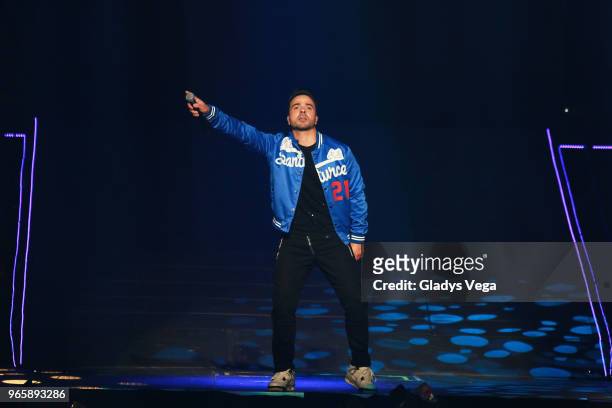 Luis Fonsi performs as part of Love + Dance World Tour at Coliseo Jose M. Agrelot on June 1, 2018 in San Juan, Puerto Rico.