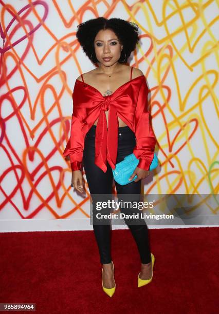 Actress Shalita Grant attends the Champions of Pride hosted by Beverly Center and The Advocate at Farmhouse on June 1, 2018 in Los Angeles,...