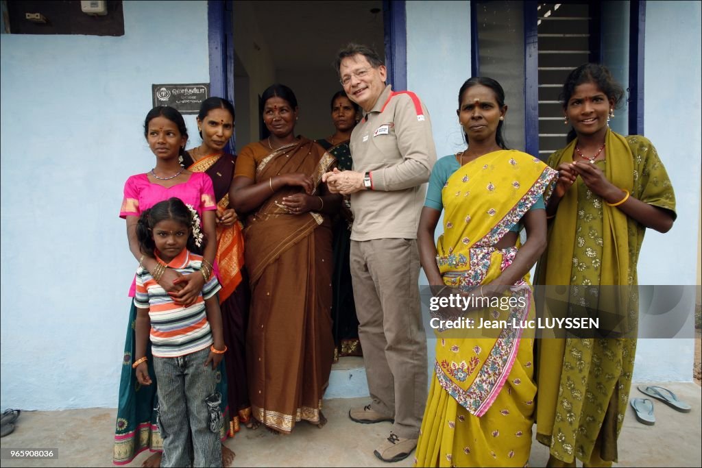 French Red Cross president Jean-Francois Mattei in India, three years after the tsunami.