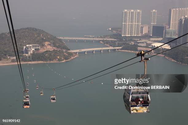 Opened in September 2006, this provides a 5.7 km, 20 minute gondola cableway journey between Tung Chung and Ngong Ping.