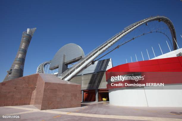 Khalifa Stadium The stadium will host the final of World Cup 2022 near Olympic Tower.