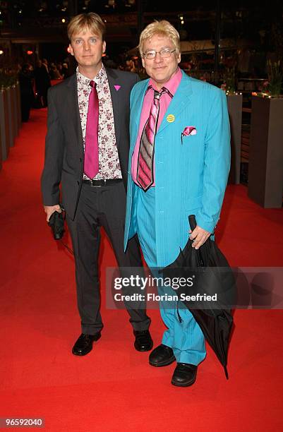 Rosa von Praunheim and Oliver Sechting attend the 'Tuan Yuan' Premiere during day one of the 60th Berlin International Film Festival at the Berlinale...