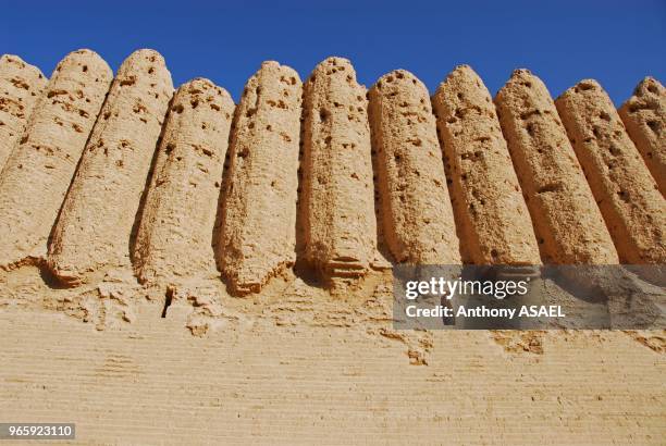 Central settlement of Gonur-Depeh in ancient Merv, the oldest and best-preserved of the oasis-cities along the Silk Route in Central Asia, with the...