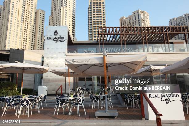 Café Real Madrid, Dubai Marina, 30 octobre 2016, Dubaï.