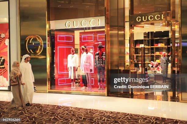 Magasin Gucci au Dubai Mall, 31 octobre 2016, Dubaï.