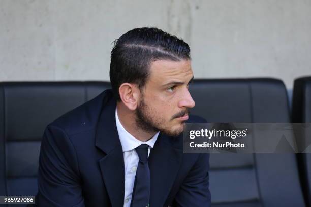 Alessandro Florenzi before the friendly football match between France and Italy at Allianz Riviera stadium on June 01, 2018 in Nice, France. France...