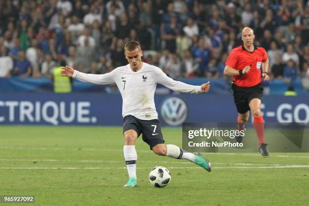 Antoine Griezmann during the friendly football match between France and Italy at Allianz Riviera stadium on June 01, 2018 in Nice, France. France won...