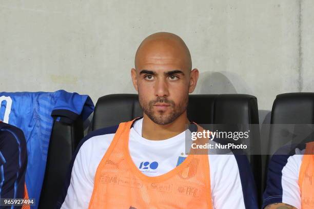 Simone Zaza before the friendly football match between France and Italy at Allianz Riviera stadium on June 01, 2018 in Nice, France. France won 3-1...