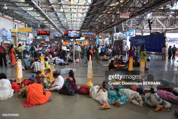 La gare Chhatrapati Shivaji, autrefois appelée gare Victoria, est un exemple d'architecture néogothique victorienne en Inde, mélange des bâtiments...