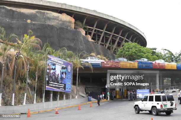 General view of the Helicoide Jail in Caracas. The Government of Venezuela grants precautionary measures to political prisoners who were detained at...