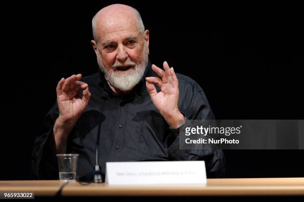 Michelangelo Pistoletto Italian artist, painter and sculptor; animator and protagonist of the current of poor art during the conference for the 31^...