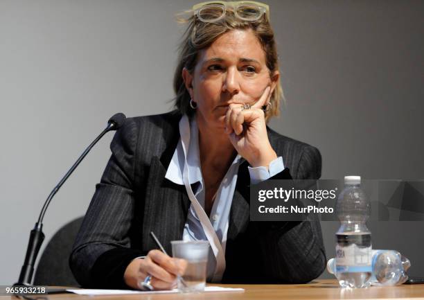 Maria Antonietta Calabrò Italian journalist and writer during the conference for the 31^ International Book Fair of Turin 2018 in Turin, Italy, on...