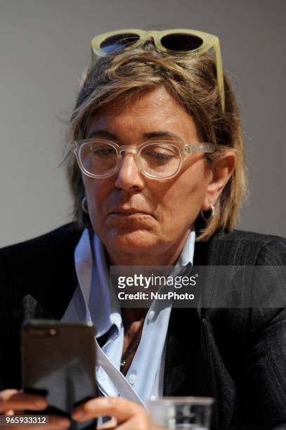 Maria Antonietta Calabrò Italian journalist and writer during the conference for the 31^ International Book Fair of Turin 2018 in Turin, Italy, on...