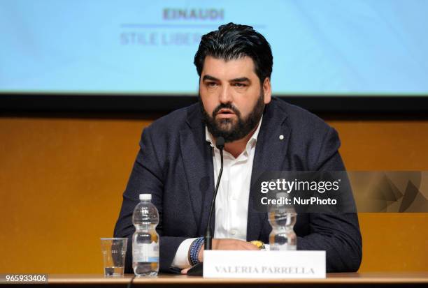 Antonino Cannavacciuolo Italian cook and TV personality during the conference for the 31^ International Book Fair of Turin 2018 in Turin, Italy, on...