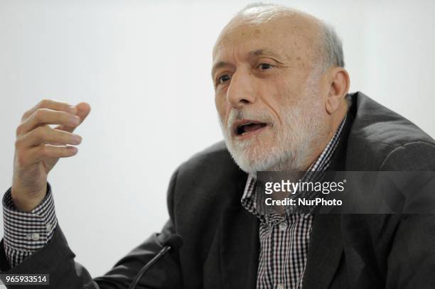 Carlo Petrini Italian gastronomist, sociologist, writer and activist, founder of the Slow Food association during the conference for the 31^...