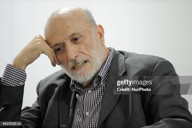 Carlo Petrini Italian gastronomist, sociologist, writer and activist, founder of the Slow Food association during the conference for the 31^...