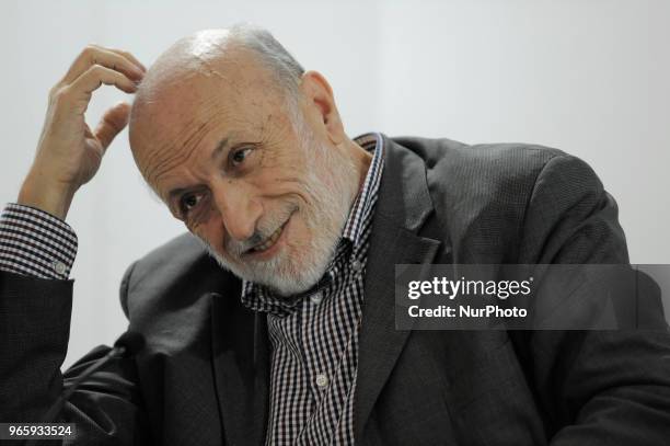 Carlo Petrini Italian gastronomist, sociologist, writer and activist, founder of the Slow Food association during the conference for the 31^...