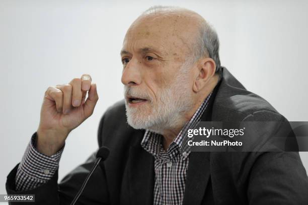 Carlo Petrini Italian gastronomist, sociologist, writer and activist, founder of the Slow Food association during the conference for the 31^...