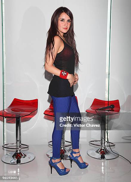 Singer Dulce Maria attends the Save The Children "Tecnologia Si" competition at Google Mexico Office on February 10, 2010 in Mexico City, Mexico.