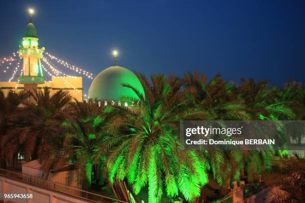 Masjed Jama Imam Zayn Green is color of islam.