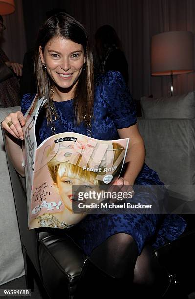 Personality and Gail Simmons attends the Mercedes-Benz Fashion Week Fall 2010 - Official Coverage at Bryant Park on February 11, 2010 in New York...