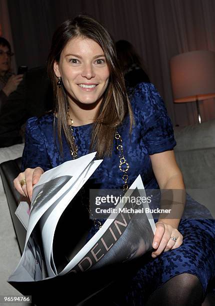 Personality and Gail Simmons attends the Mercedes-Benz Fashion Week Fall 2010 - Official Coverage at Bryant Park on February 11, 2010 in New York...