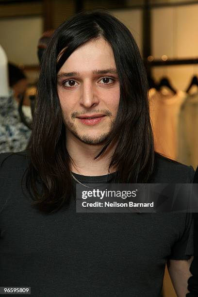 Designer Olivier Theyskens attends Barneys New York Hosts Olivier Theyskens Book Launch during Mercedes-Benz Fashion Week at the Barneys New York on...