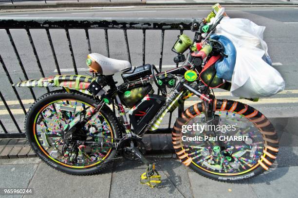 Vélo customisé, 28 mai 2016, Londres, Royaume-Uni.