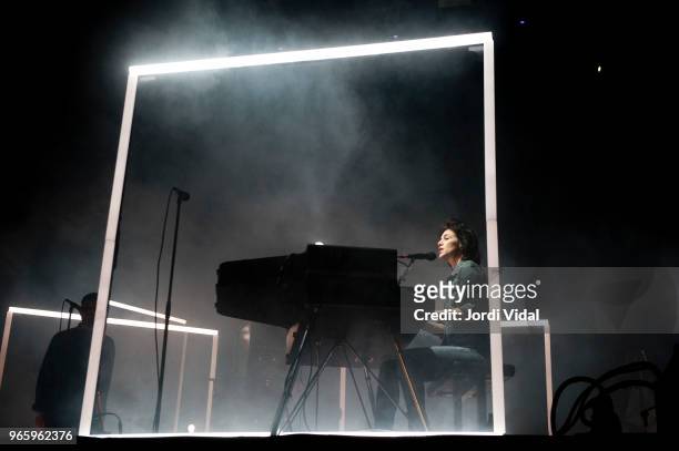 Charlotte Gainsburg performs on stage during Primavera Sound Festival at Parc del Forum on June 1, 2018 in Barcelona, Spain.