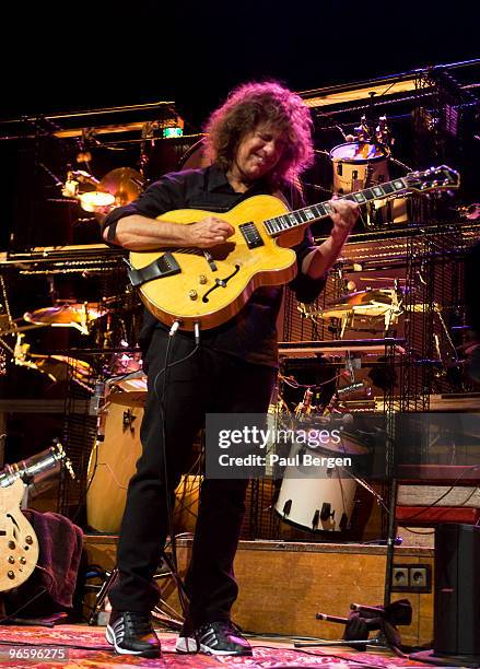 Pat Metheny performs on stage at Concertgebouw on February 11, 2010 in Amsterdam, Netherlands.